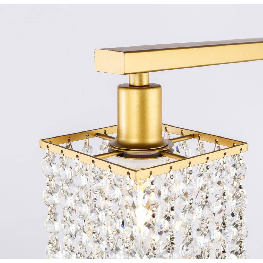 Left. Living District - Phineas 1 light Brass and Clear Crystals wall sconce - Brass And Clear Crystals.
