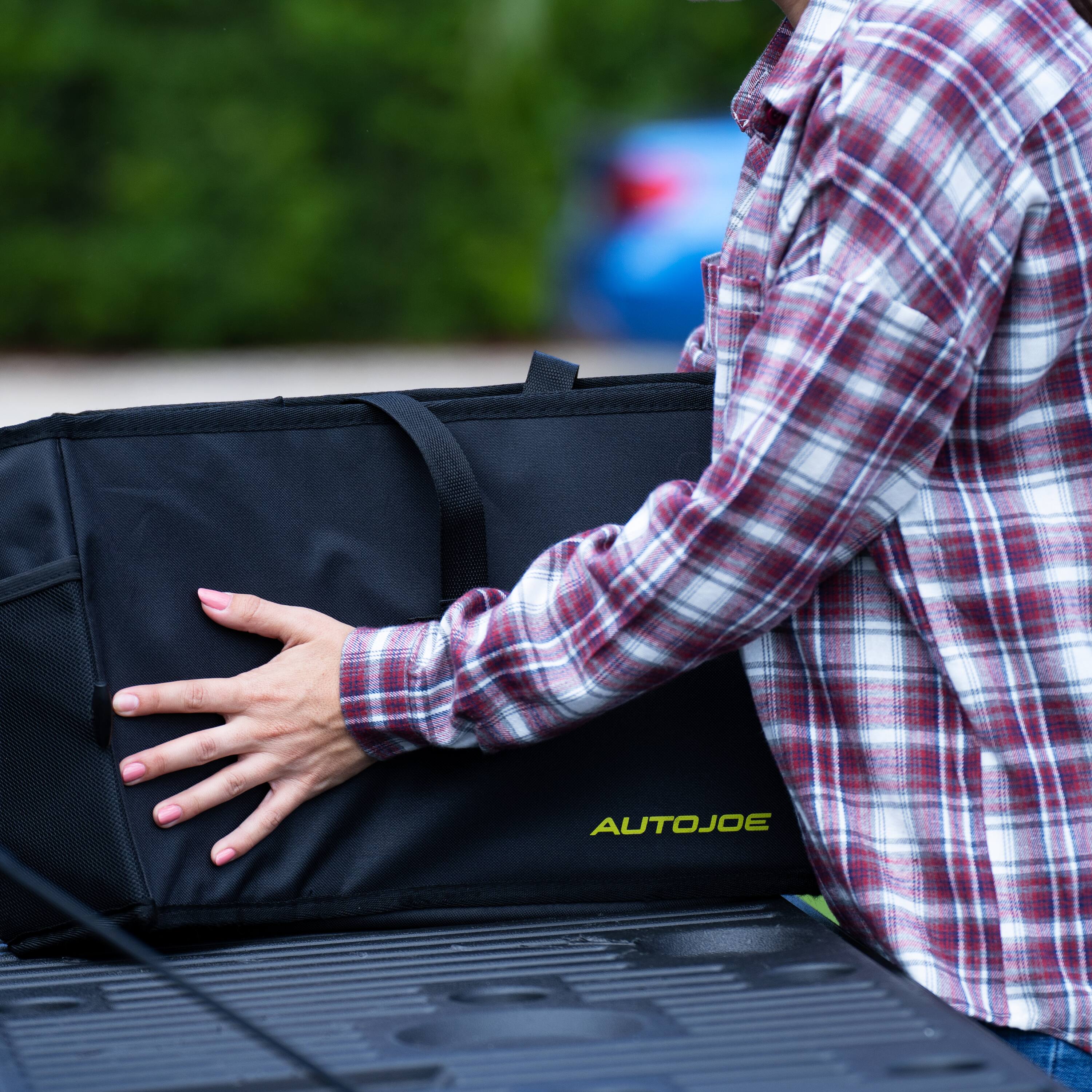 Alt View 12. Sun Joe - Collapsible Auto Storage Organizer - Black.