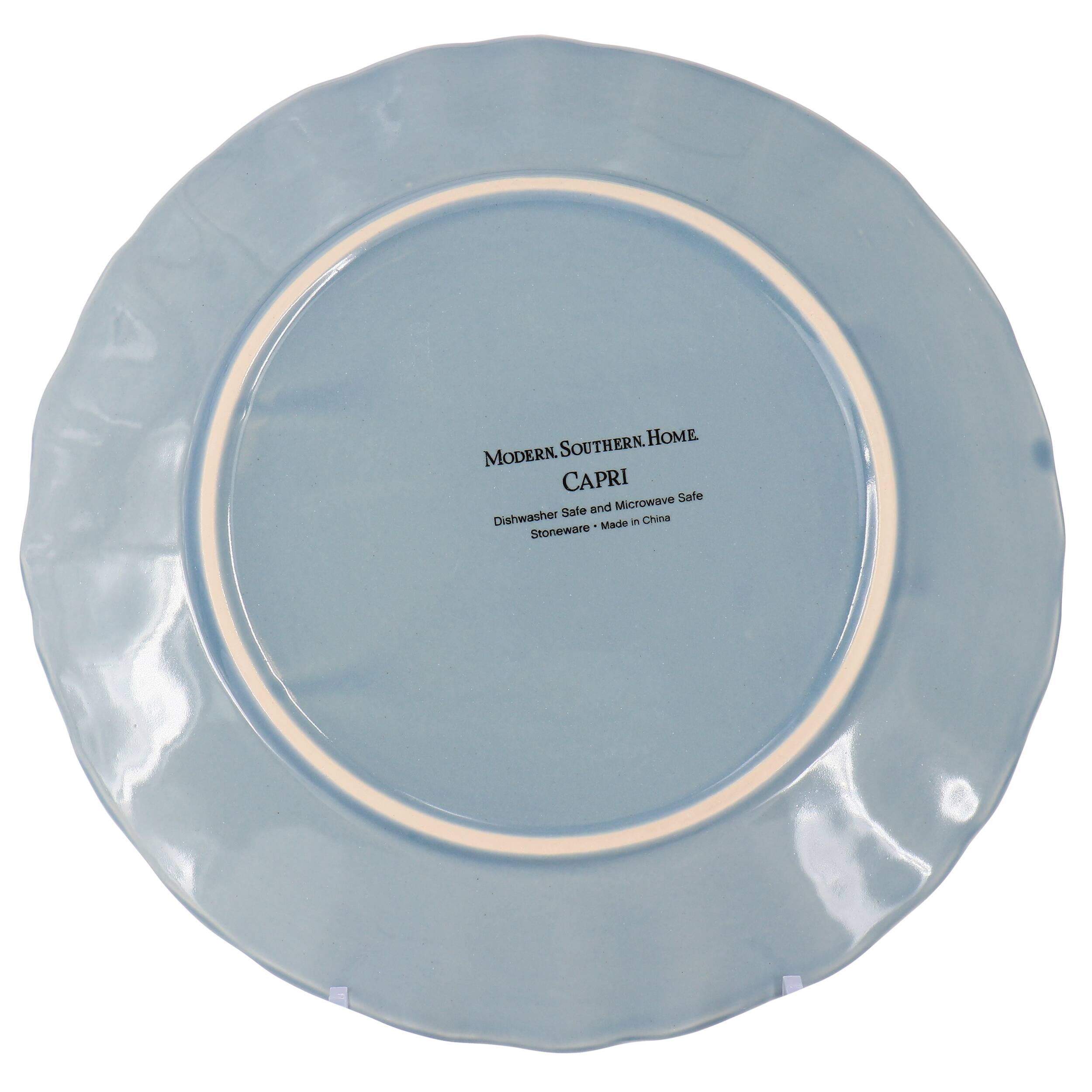 MODERN SOUTHERN HOME  
CAPRI  
Dishwasher Safe - Stoneware - Made in China  
Stoneware - Safe and Microwave Safe