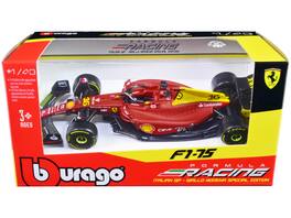 Ferrari F1-75 #16 Charles Leclerc Giallo Modena 2nd Place F1 Italian GP 2022 Formula Racing 1/43 Diecast Bburago - Multi