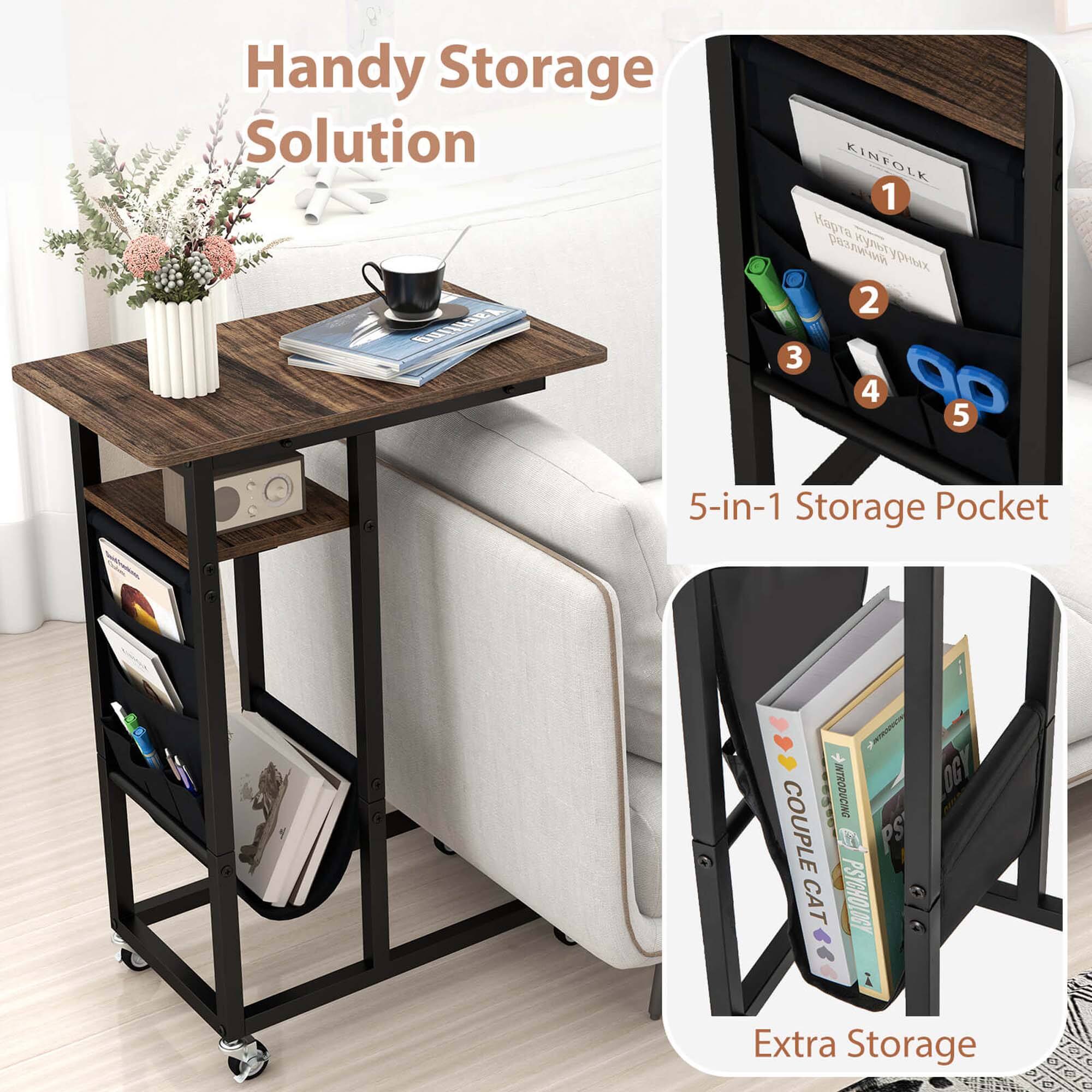 Handy Storage Solution: 1. Heavy Duty 2. 5-in-1 Storage Pocket 3. Extra Storage