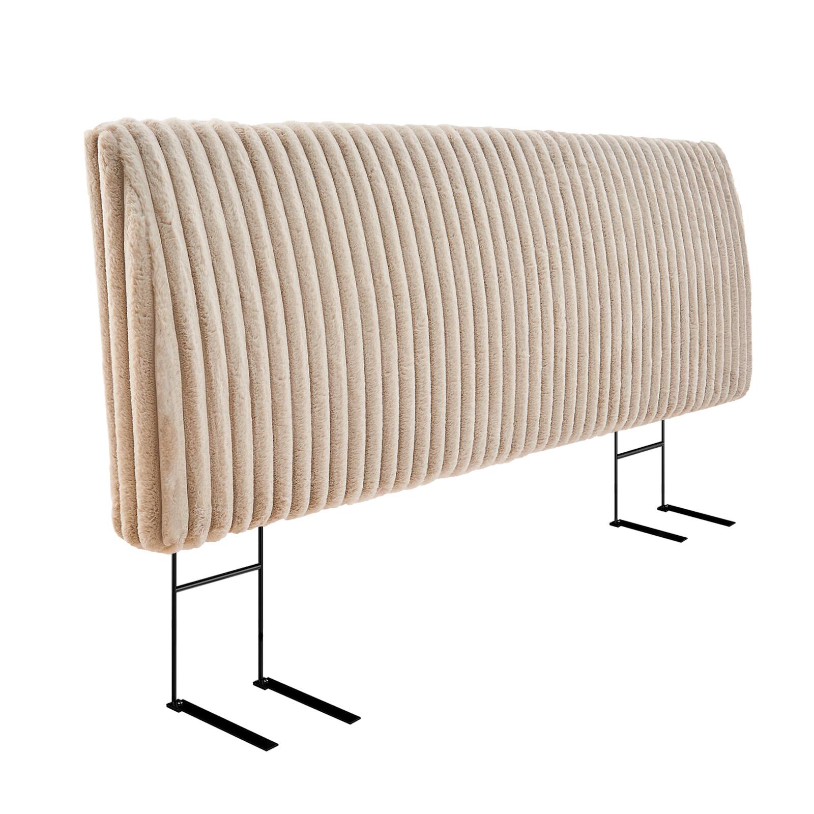 Alt View 5. Pinmoco - 6.3 inch Ergonomic Upholstered Soft Headboard Foam Headboard Headboard - Light Camel.