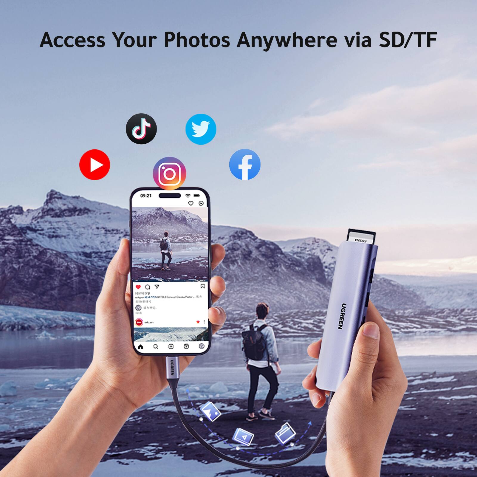 Access Your Photos Anywhere via SD/TF

09:21

UGREEN

UGREEN