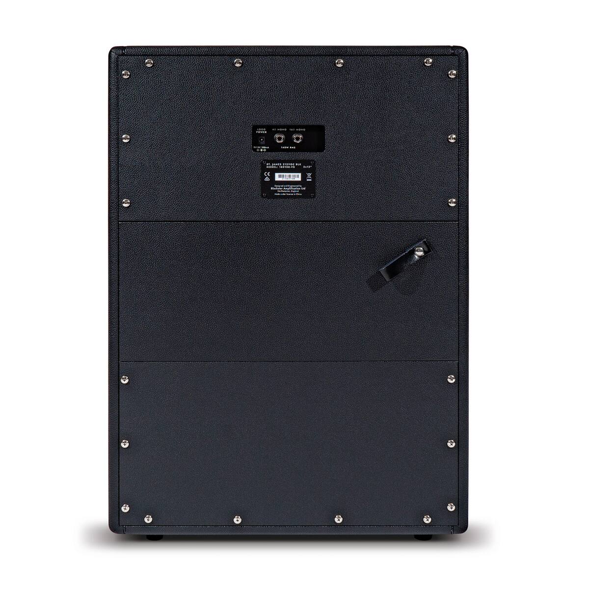 Alt View 3. Blackstar - Blackstar St. James 212VOC Vertical 140W 2x12" Speaker Cabinet, Black.