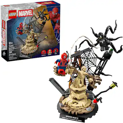 LEGO MARVEL 9+ 76334 Epic Battle: Spider-Man vs. Sandman and Venom 201 pcs/pzs
Epic name: Man eL Splder Sandman
SPIDER-MAN 3
SPIDER-MAN VS SANDMAN AND VENOM