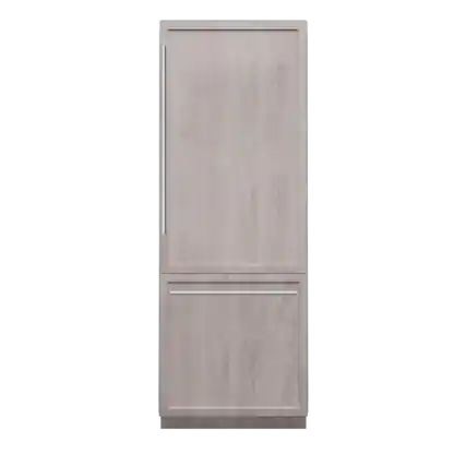 Front. Thermador - Freedom Collection 30 in Wide 16.5 Cu. Ft. Smart Built-in Bottom Freezer Refrigerator - Custom Panel Ready.