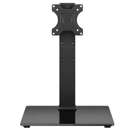 Front. WKWKER - Universal TV Stand for 13-32inch LED LCD TV - Table Top TV Stand with 45 Degree Height Adjustable Swivel Mount - Black.