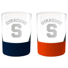 Great American Products - Syracuse Orange 14oz. Commissioner Rocks Glass Two-Piece Set - Multicolor