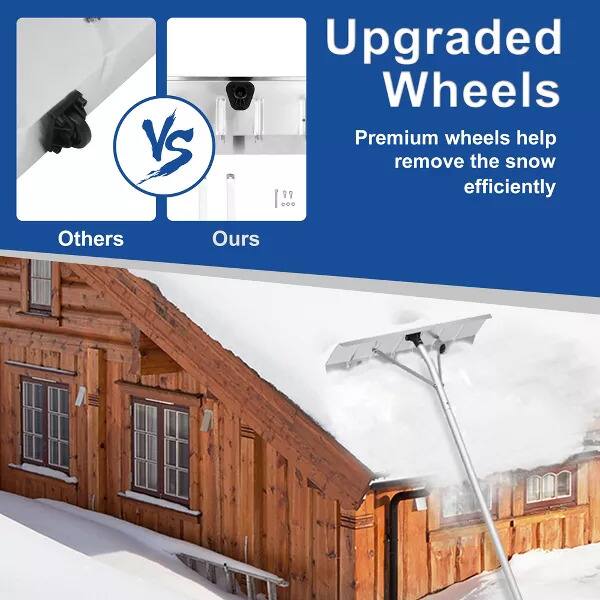 VS Upgraded Wheels: Premium wheels help remove the snow efficiently. Others: Ours