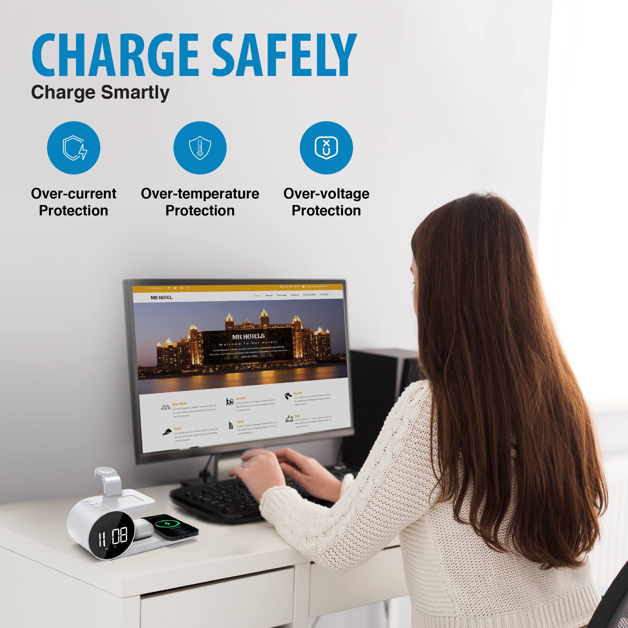 CHARGE SAFELY Charge Smartly

XU

Over-current Protection
Over-temperature Protection
Over-voltage Protection