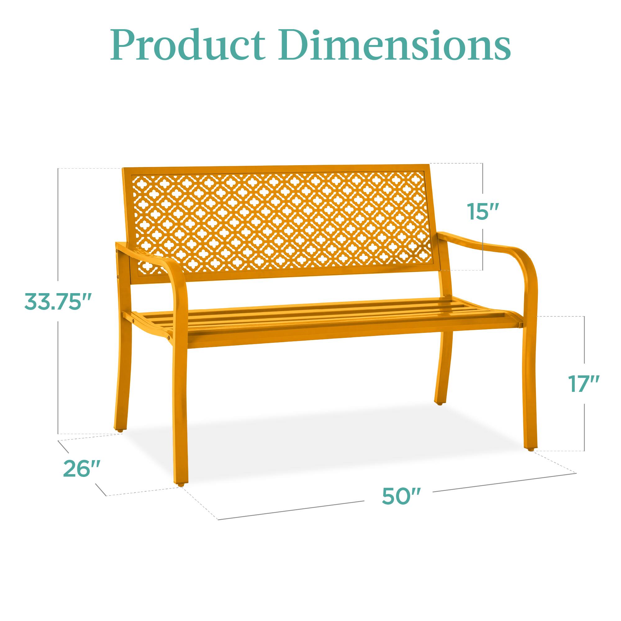Product Dimensions  
50" x 33.75" x 26" x 17" x 15"