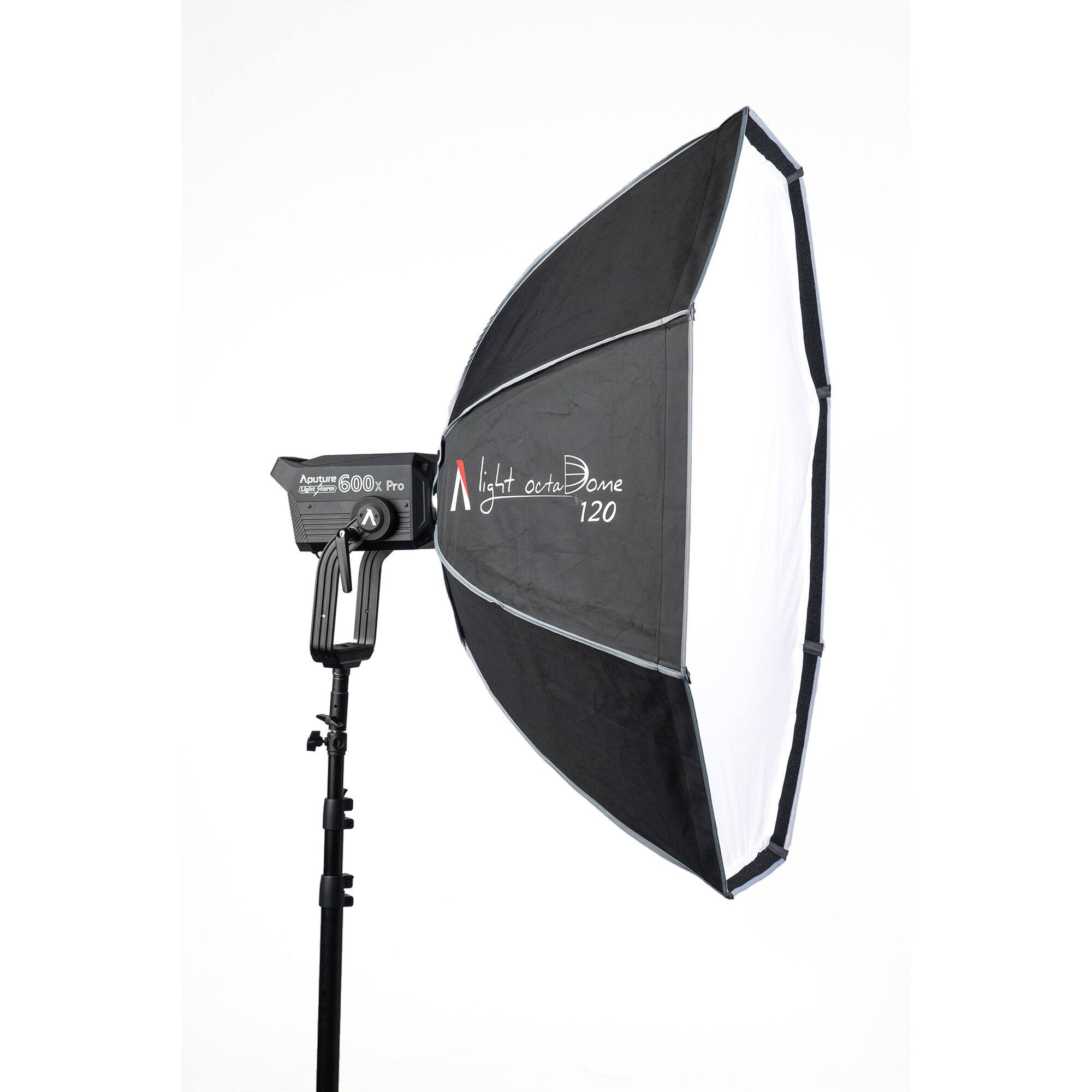 Aputure 600x Pro  
Light Dome 120  
Octa