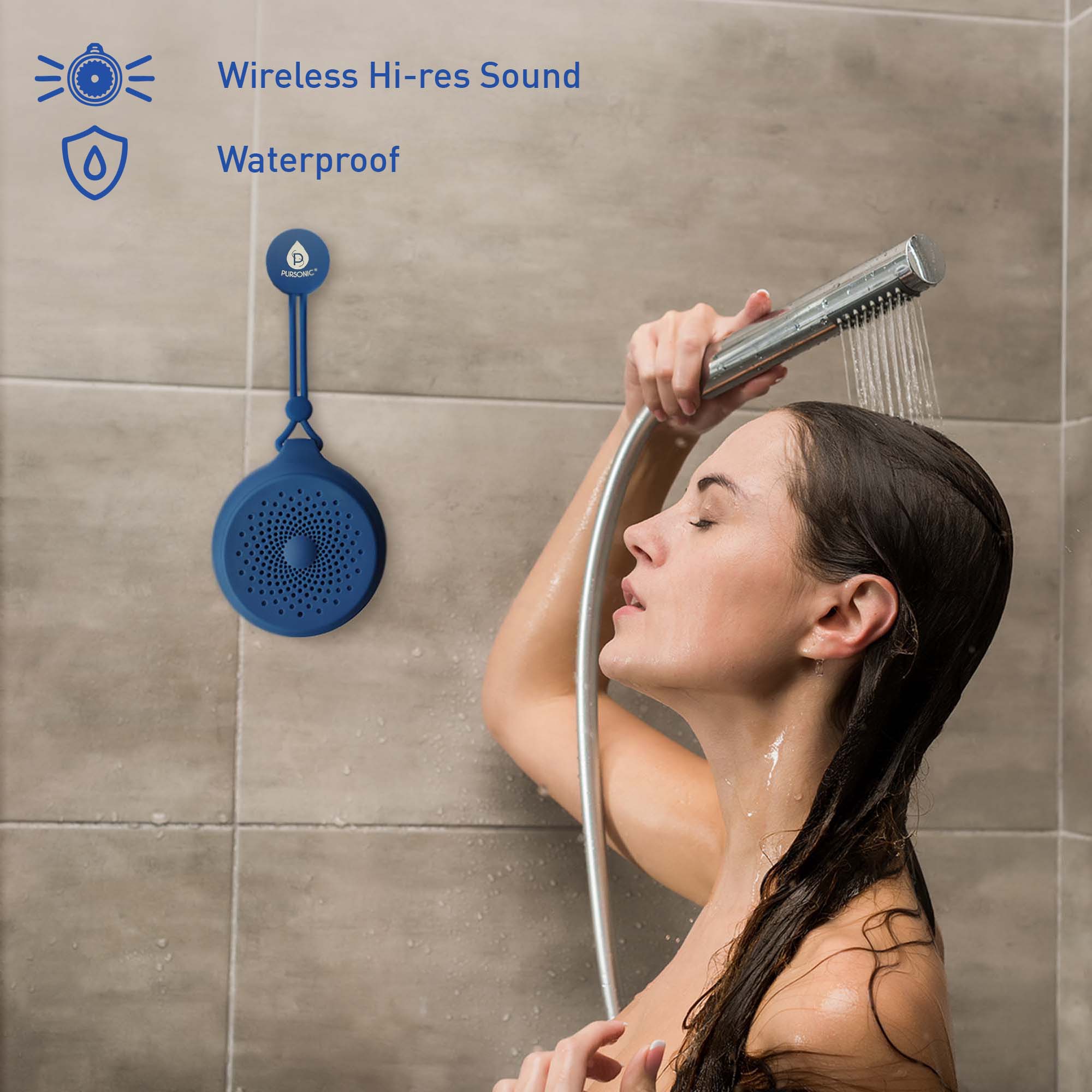 Wireless Hi-res Sound  
Waterproof