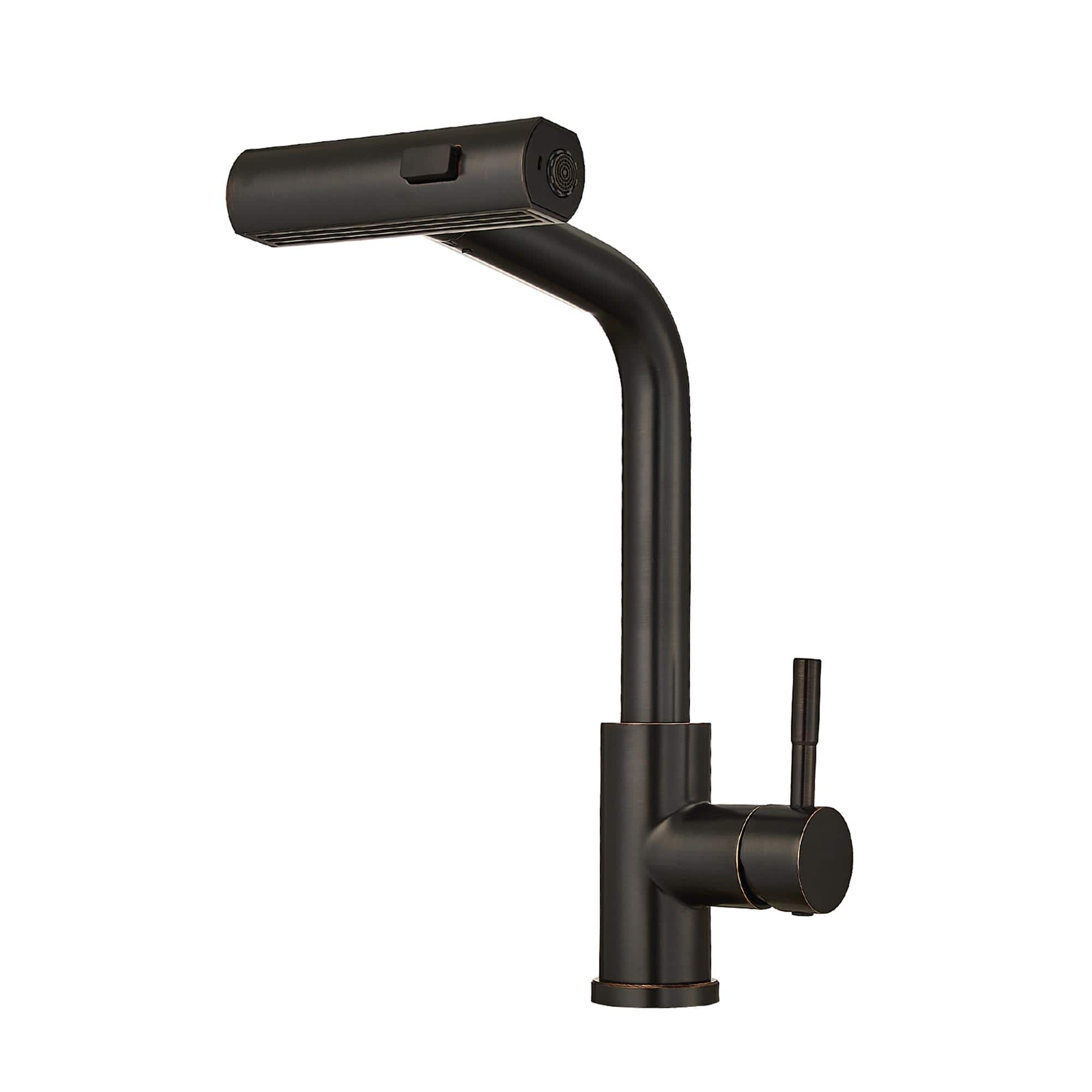 Finish Single Handle Pull Out Kitchen Faucet Waterfall Style with Dual Spray Modes price history on PriceWatchPro
