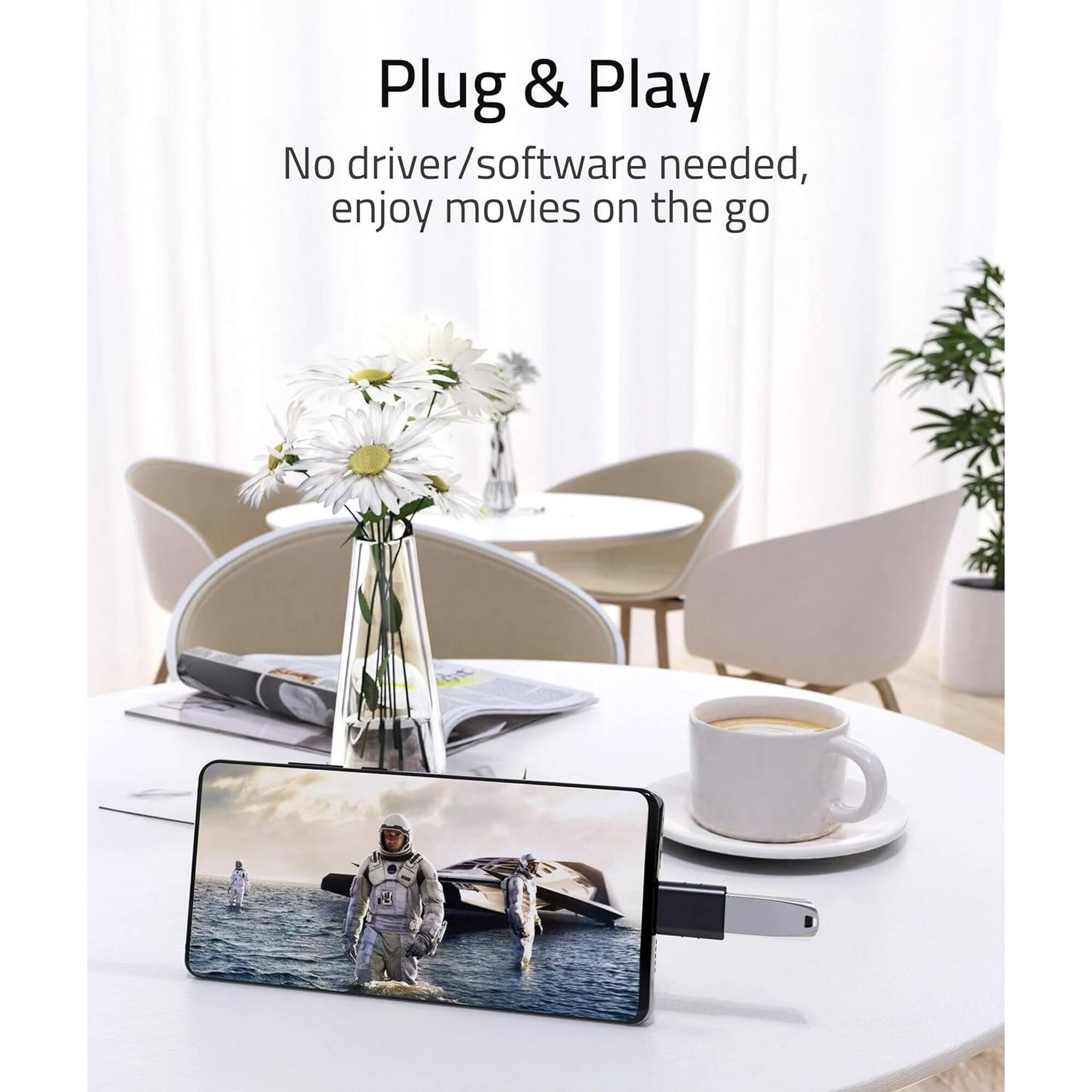 Plug & Play

No driver/software needed, enjoy movies on the go