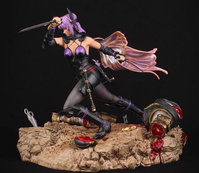 Alt View 2. Multiverse Studio - Ninja Gaiden 3: 13" 1:6 Scale Ayane Resin Statue With LED Lighting - Black.