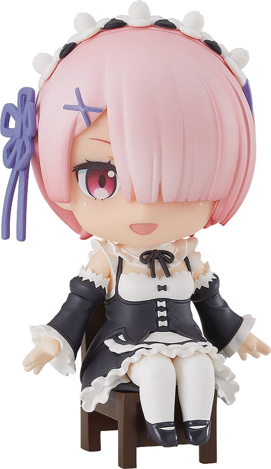 Front. Good Smile Company - Good Smile Company - Re: Zero - Ram Nendoroid Swacchao Action Figure   - Collectibles - Multicolor.