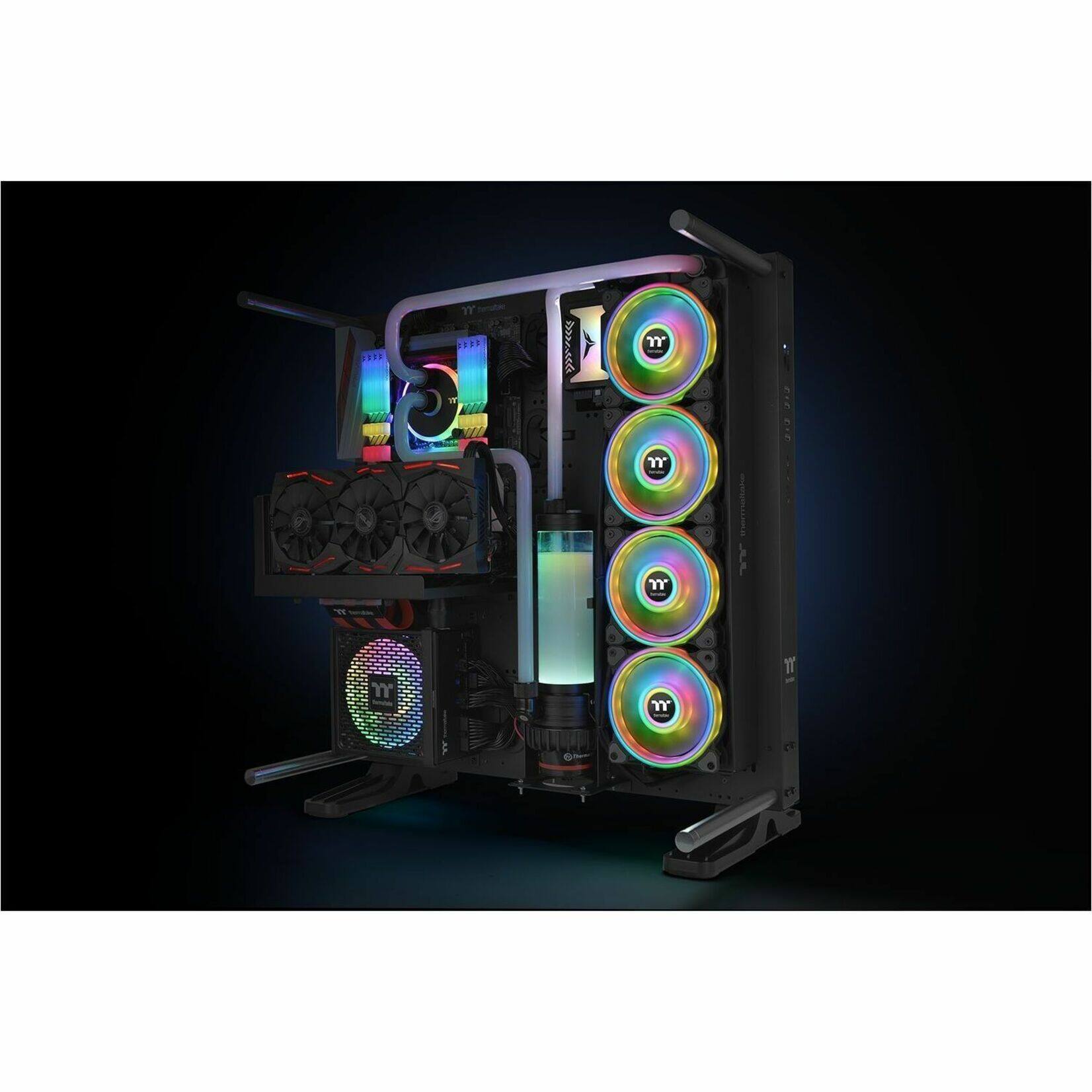 Alt View 28. Thermaltake - Riing Quad Cooling Fan - Black.