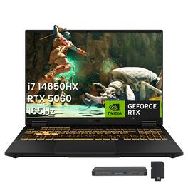 ASUS - TUF 16" FHD+ Gaming Laptop,Intel i7-14650HX,32GB RAM,2TB SSD+1TB Dock Set,RTX 5060,Backlit Keyboard,Win 11 Pro - Gray