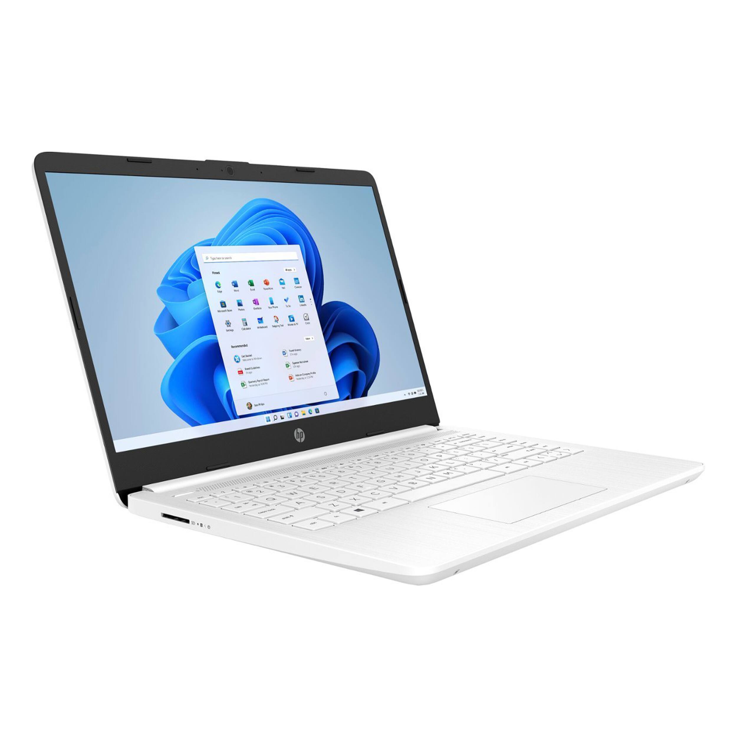 Alt View 2. HP - HP Stream 14" HD Business Laptop,Intel Celeron N4120,4GB RAM,64GB eMMC,1 Year Office 365,Win 11,White - White.