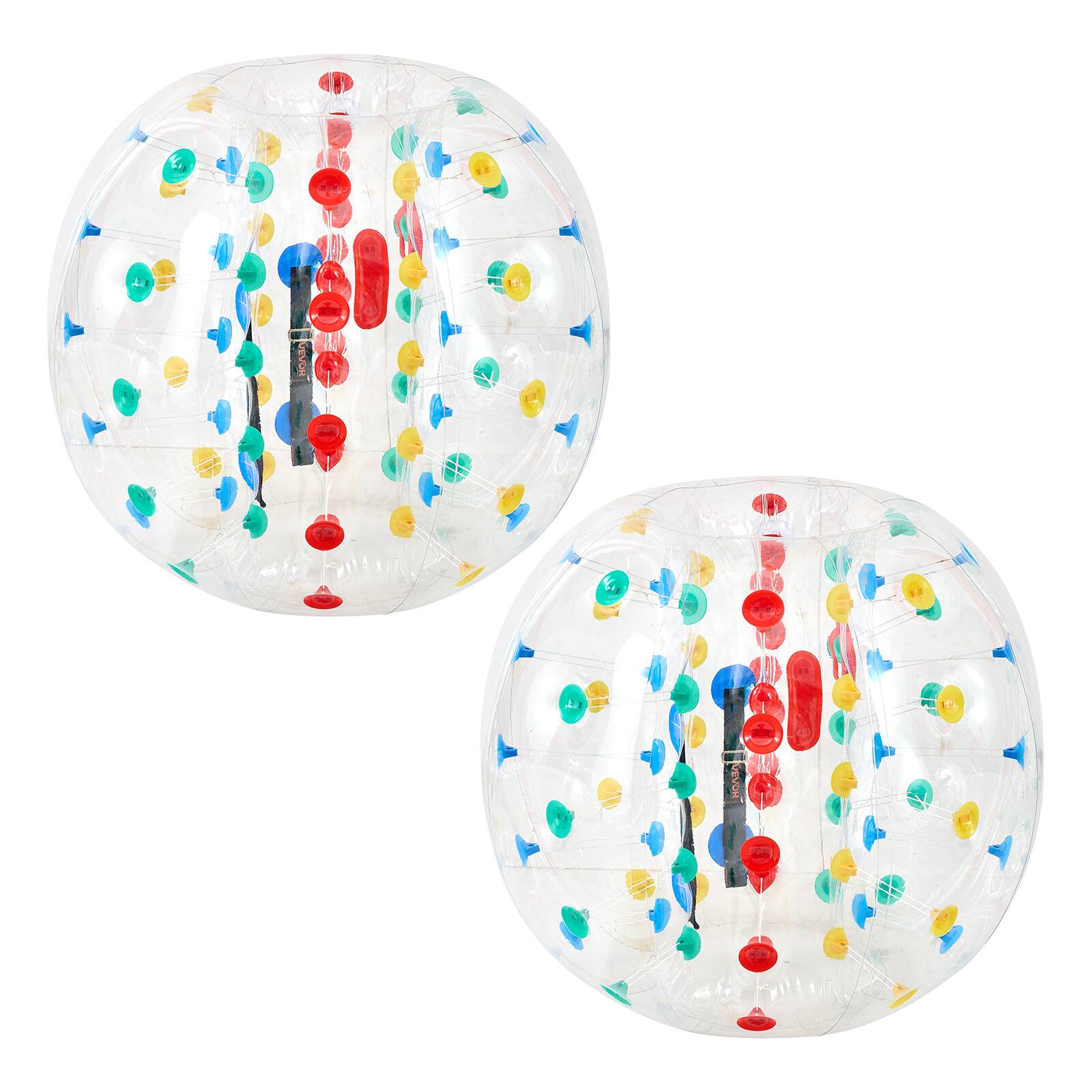 Alt View 5. VEVOR - 2-Pack Inflatable Bumper Balls 5FT Human Bubble for Adult Transparent, for Backyard, Camping, Picnic, Park, Lawn - Multicolor.