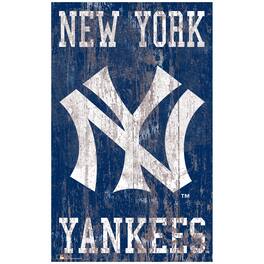 Fan Creations - New York Yankees 11'' x 19'' Heritage Distressed Logo Sign - Multicolor