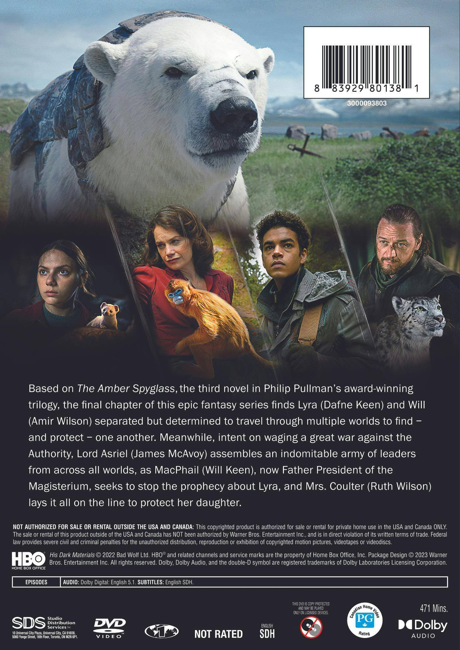 Angle. His Dark Materials: Season Three (Box Set) [DVD].