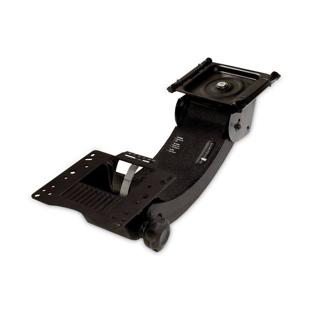 Front. 3M - AKT180LE Highly Adjustable Platform Sit/Stand Easy Adjust Keyboard Tray - Black - Black.