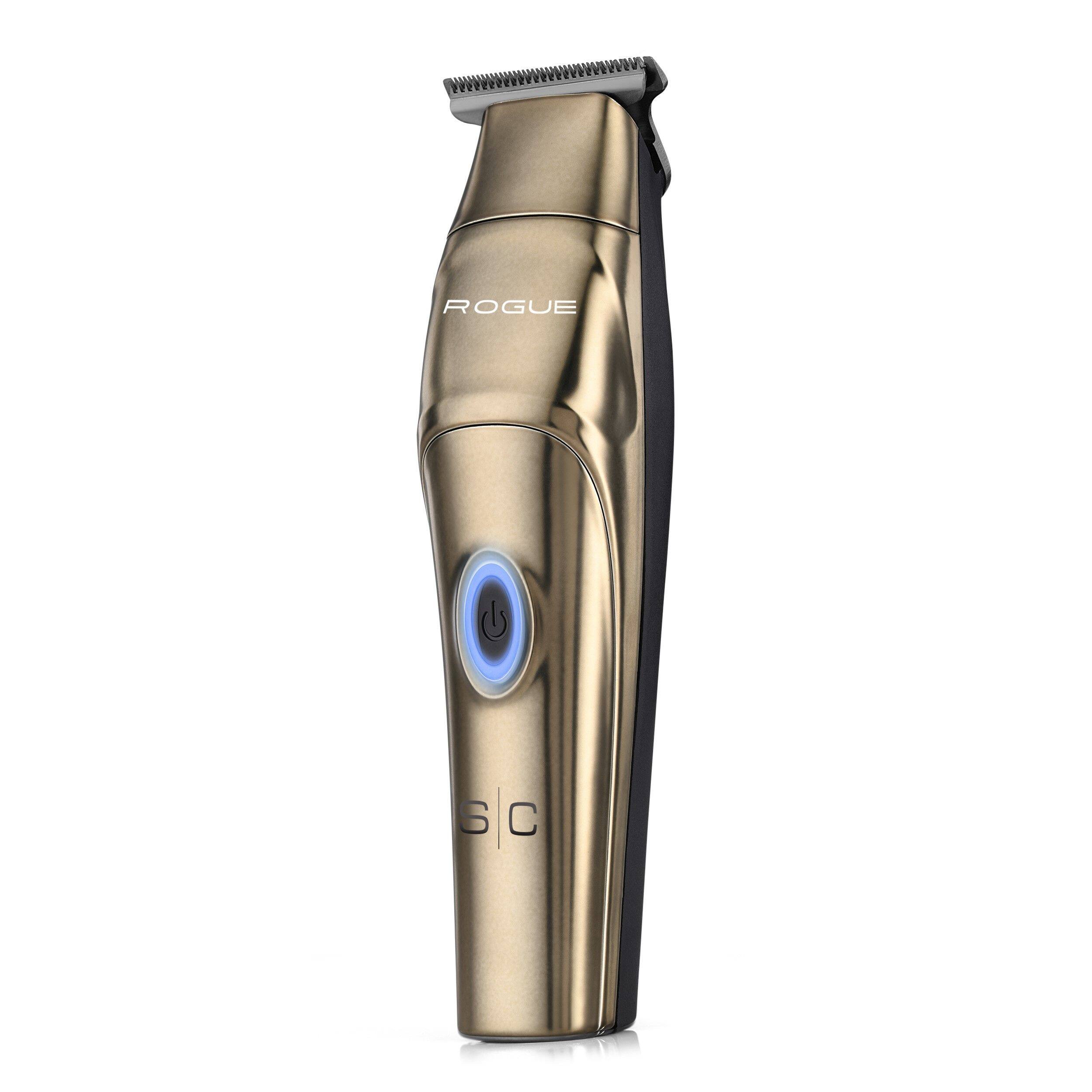 Angle. StyleCraft - Rogue Professional Magnetic Motor Cordless Clipper and Trimmer Combo Set - Matte Gunmetal.