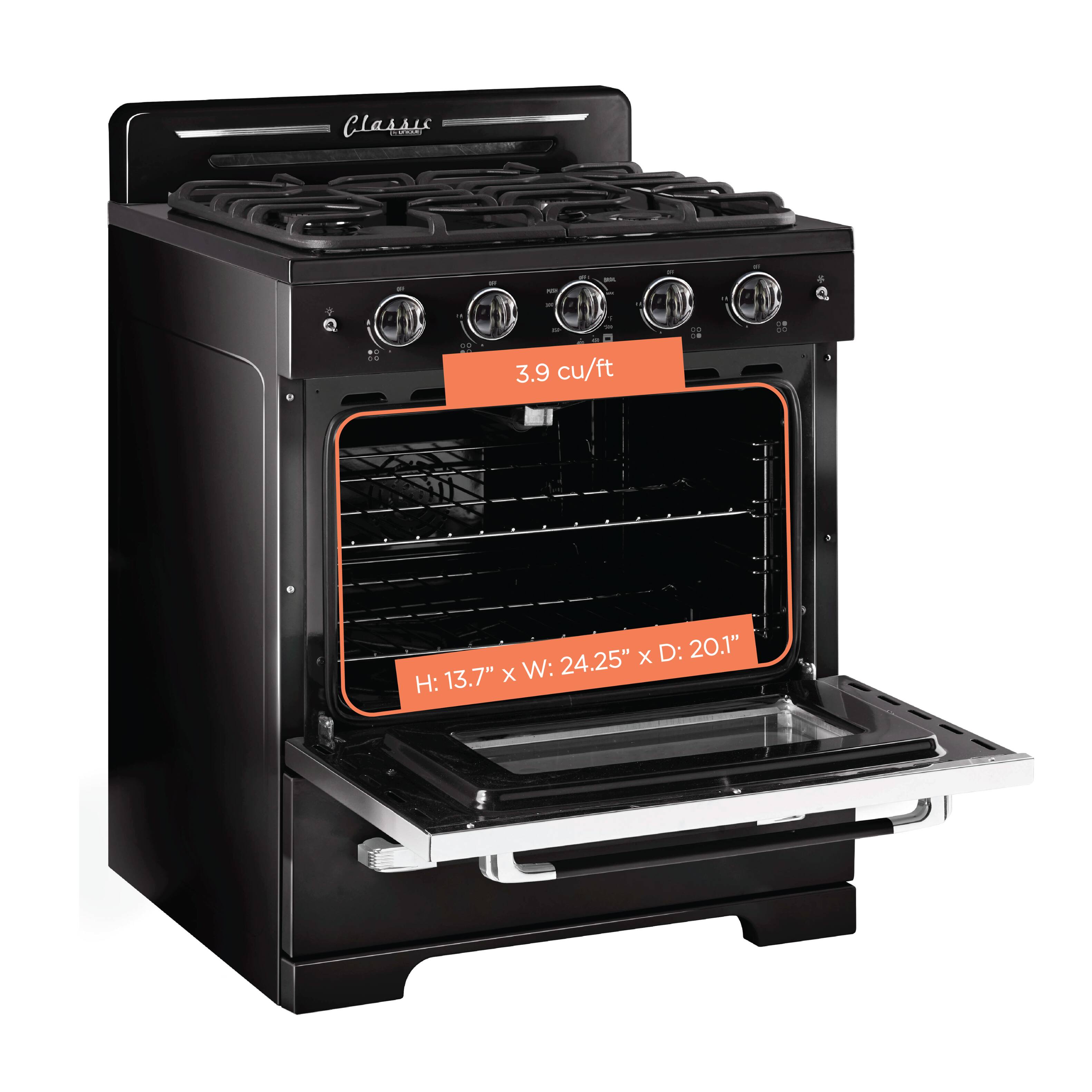 Classes ... 3.9 cu/ft x D: 20.1" x W: 24.25" H: 13.7"