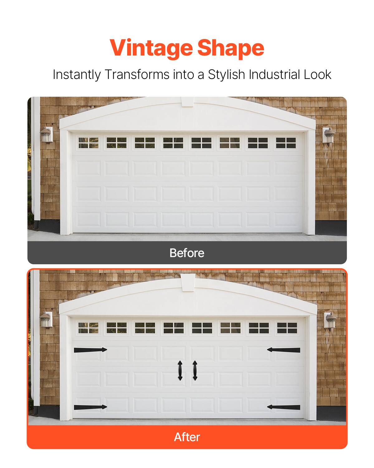 Vintage Shape  
Instantly Transforms into a Stylish Industrial Look  

Before  

After