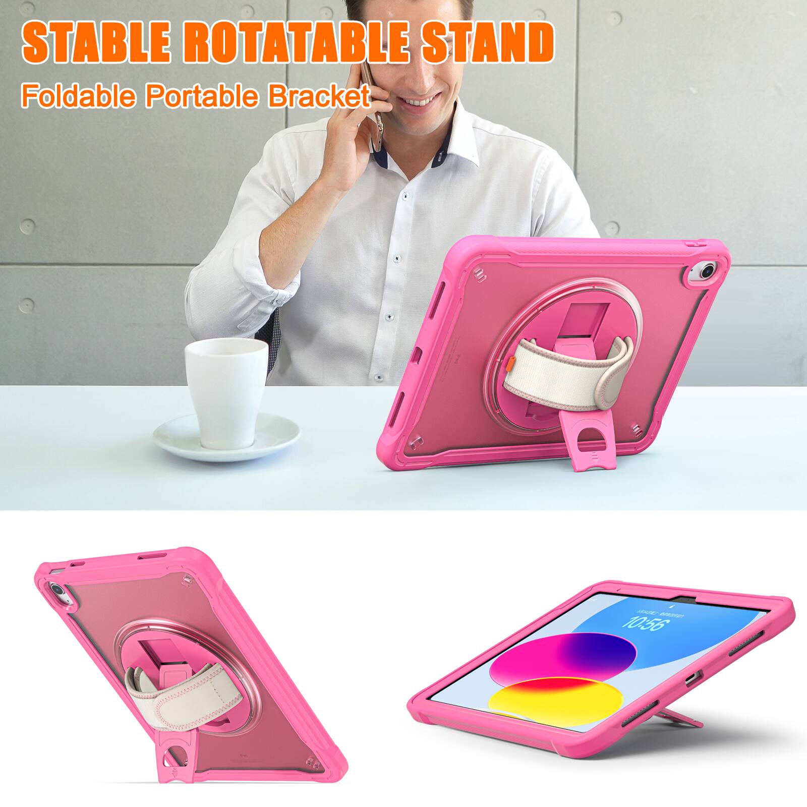 STABLE ROTATABLE STAND  
Foldable Portable Bracket