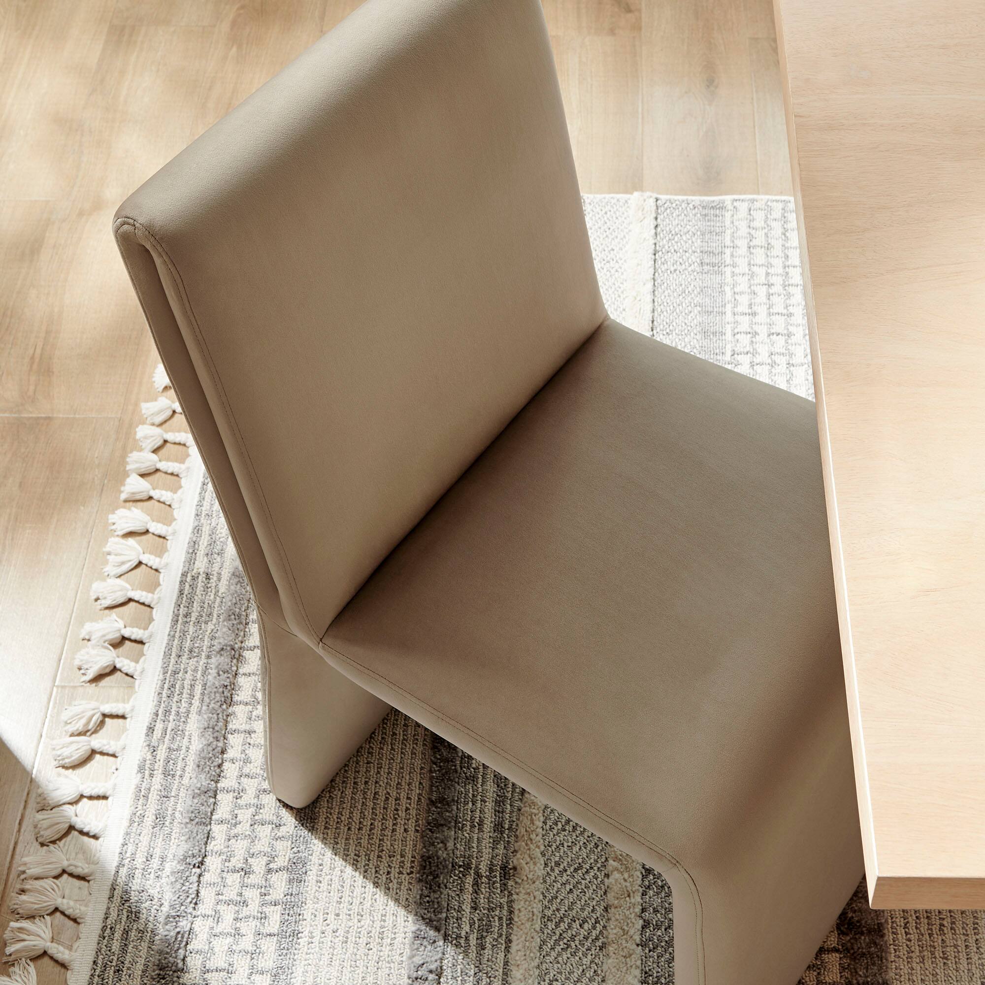 Alt View 5. Modway - Emory Upholstered Performance Velvet Dining Side Chair by Modway - Brown.