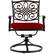 Alt View 14. Hanover - Traditions 7-Piece Dining Set with a 60 In. Round Cast-top Table and Six Swivel Rockers - Alumicast/Red.