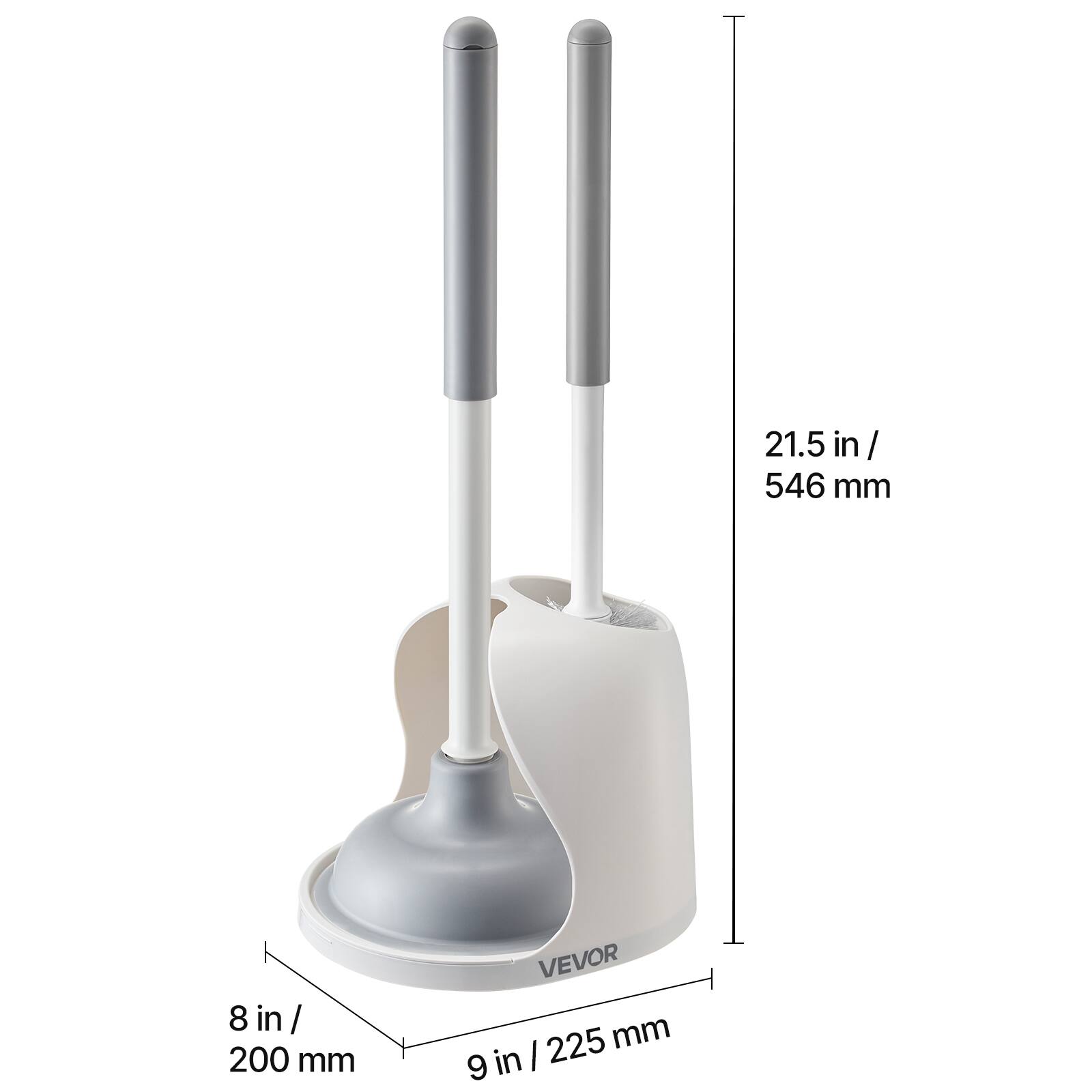 21.5 in / 546 mm  
8 in / 200 mm  
9 in / 225 mm  
VEVOR