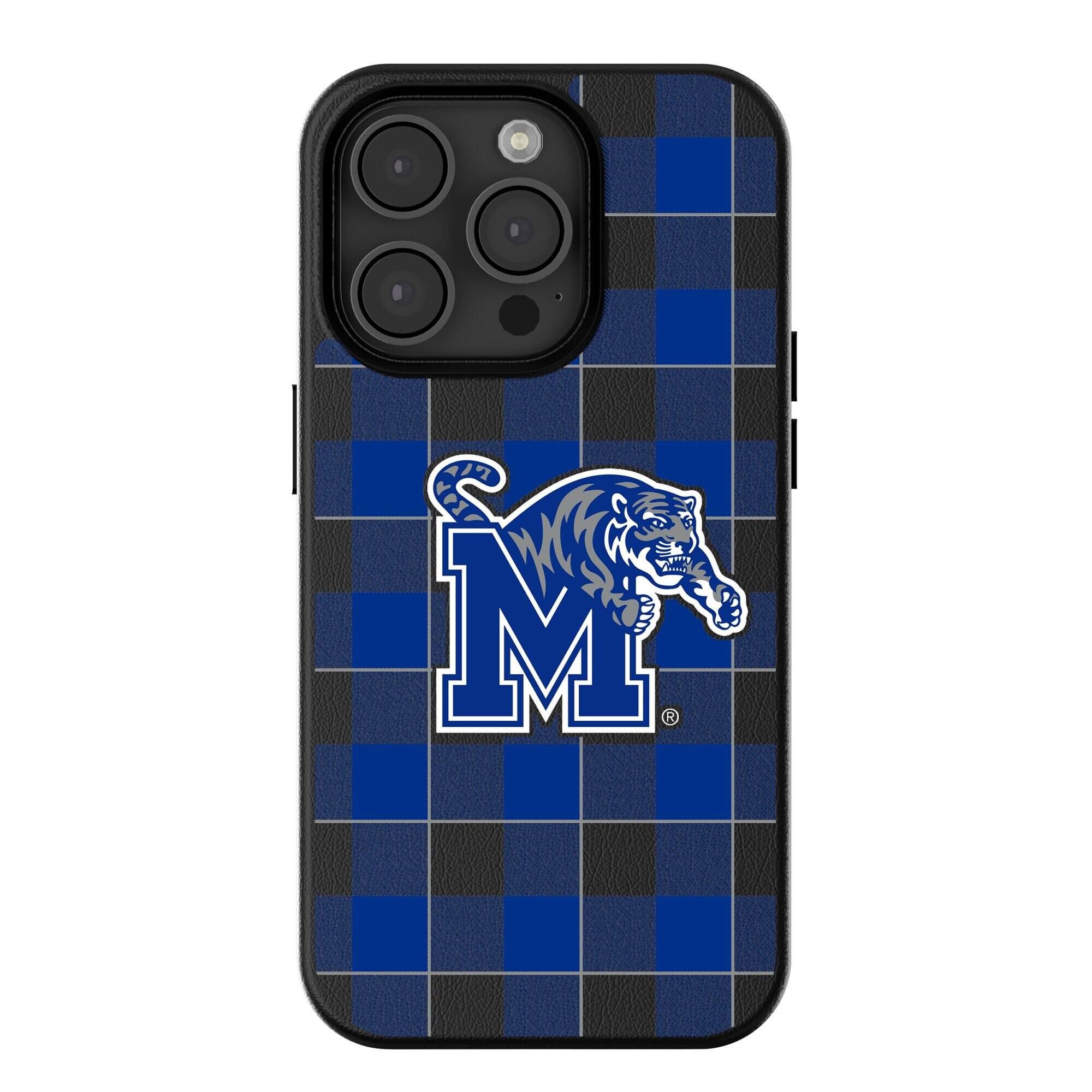 Keyscaper - NCAA - Memphis Tigers Plaid Magnetic Bump iPhone Case - 16 Pro - Black price history on PriceWatchPro