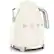 Angle. SMEG - SMEG KLF03 7-cup Electric Kettle - Cream.