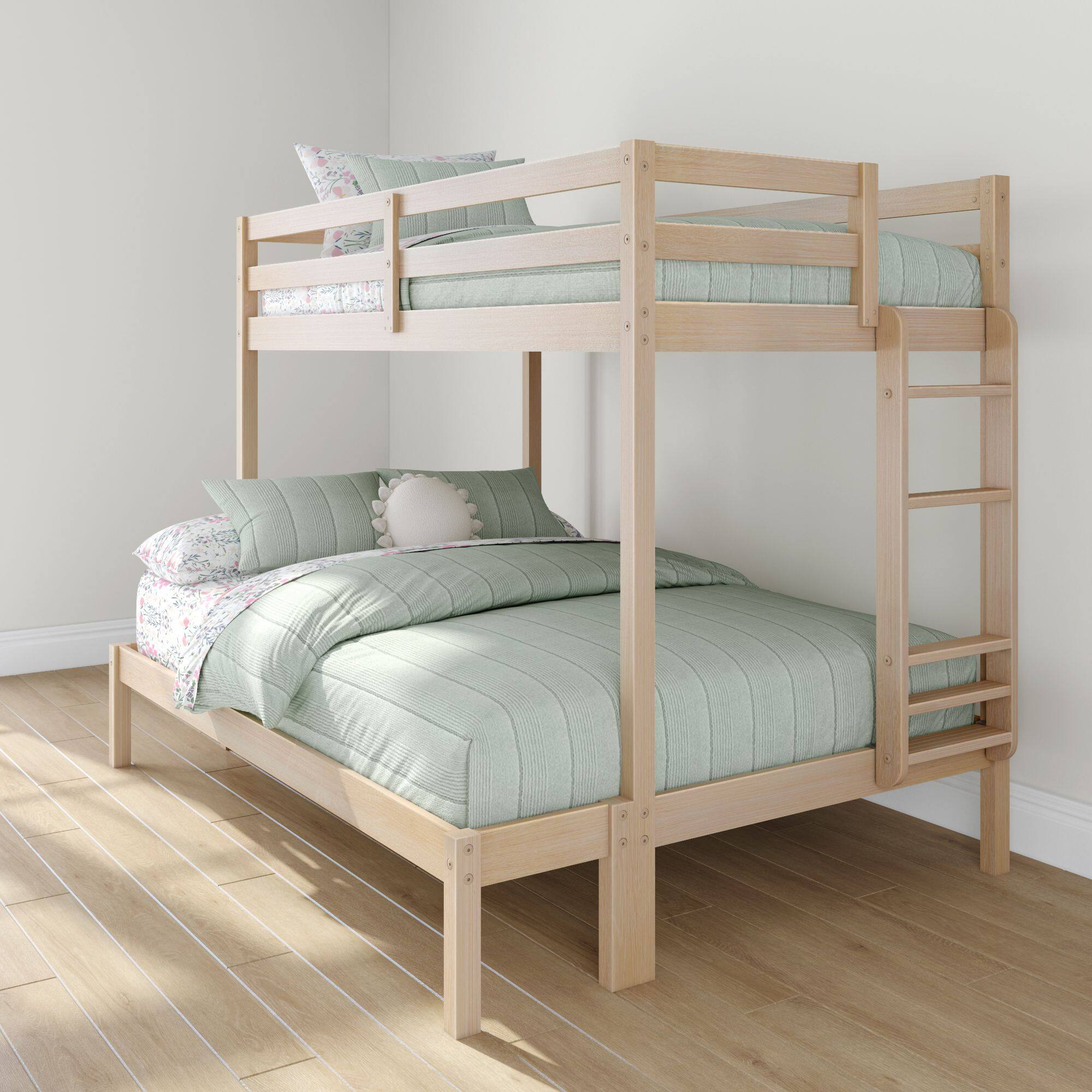 Alt View 2. Grain & Grove - Bear Plywood Twin/Full Bunk, Embossed Natural - Natural.