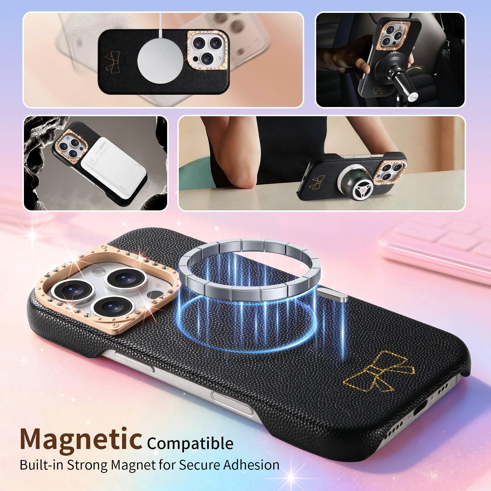 Magnetic Compatible  
Built-in Strong Magnet for Secure Adhesion
