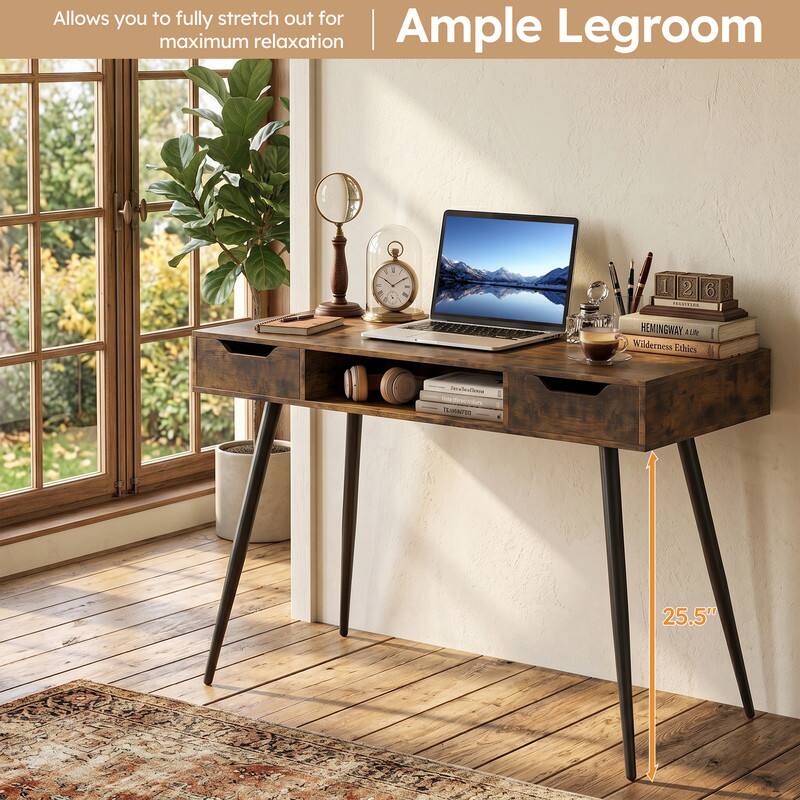 Allows you to fully stretch out for maximum relaxation | Ample Legroom

25.5"