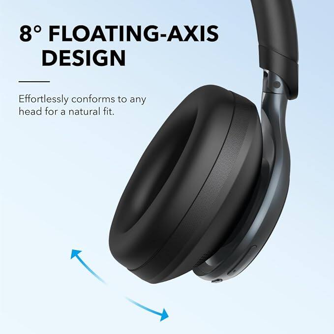 8° FLOATING-AXIS DESIGN  
Effortlessly conforms to any head for a natural fit.