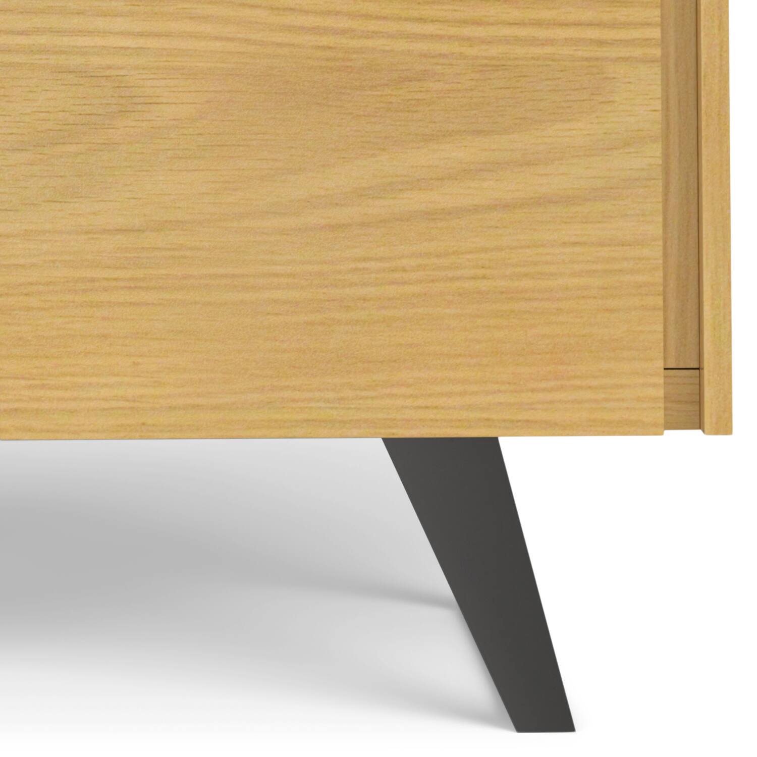 Alt View 13. Simpli Home - Lowry Medium Storage Cabinet - Oak Veneer.