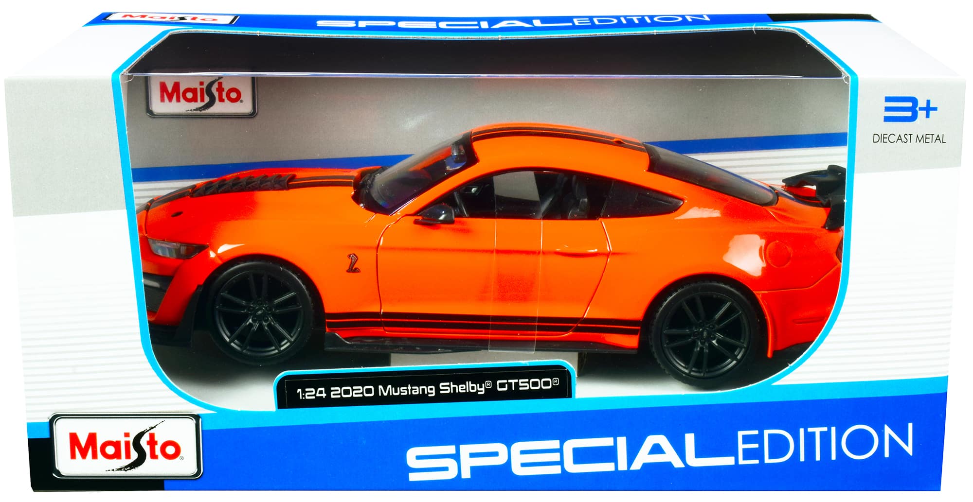 2020 Ford Mustang Shelby GT500 Bright Orange with Black Stripes 1/24 Diecast Model Car by Maisto price history on PriceWatchPro