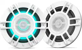 Infinity - Kappa8130M 8" Premium 3 Way RGB LED Convertible Speakers - White