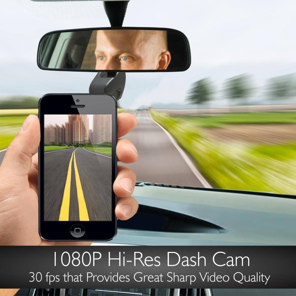 1080P Hi-Res Dash Cam 30 fps that Provides Great Sharp Video Quality