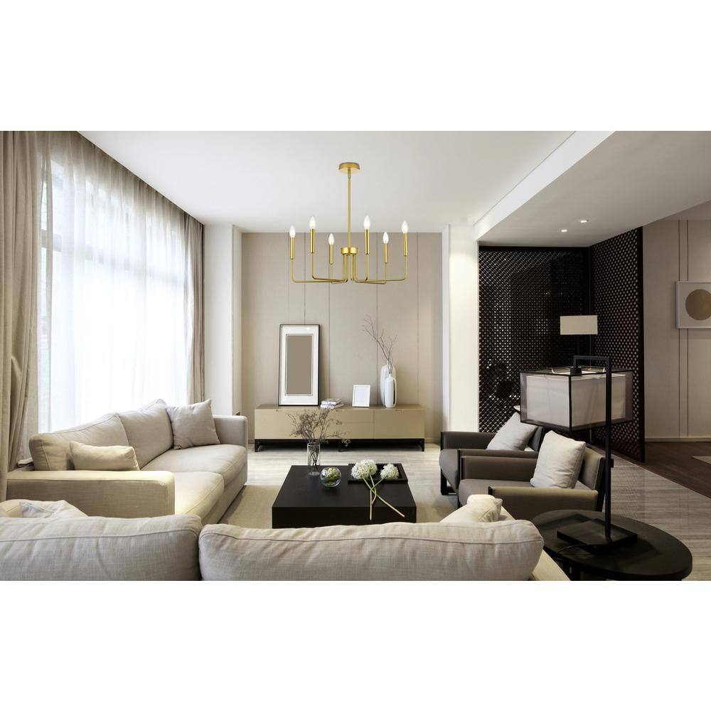 Angle. Living District - Willa 26 inch Pendant Light in Brass - Brass.