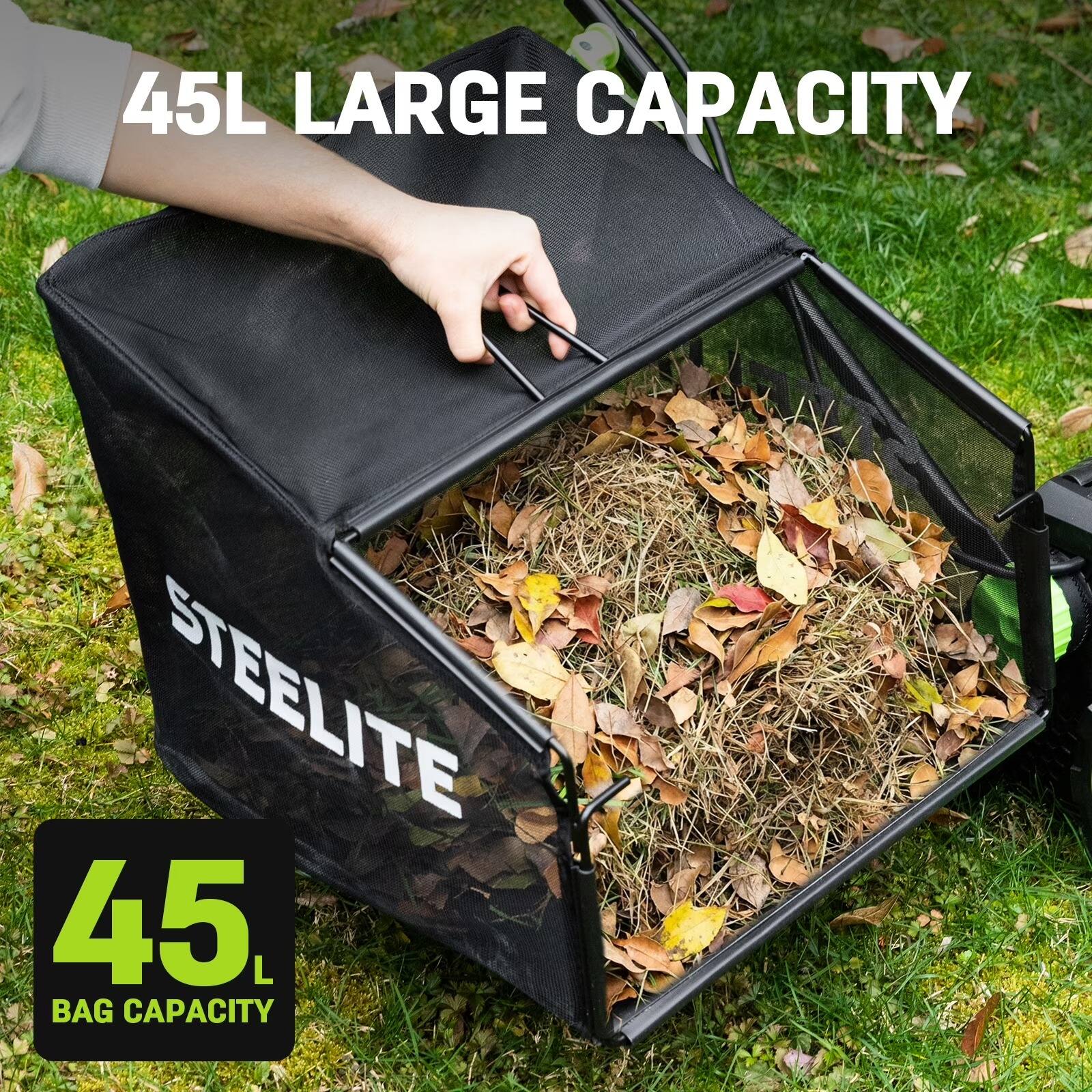 45L LARGE CAPACITY

STEELITE

45L BAG CAPACITY