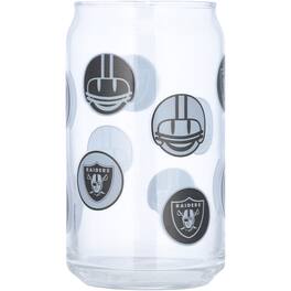 Logo Brands - Las Vegas Raiders 16oz. Smiley Can Glass - Multicolor