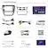 Accessories
Machine
- Power Cable
- 4G SIM Cable
- 4G module
- GPS Antenna
- USB Cable (4 pin / 6 pin)
- Canbus
- Reversing line Antenna adapter cable
- Screw & Screwdriver
- USER MANUAL