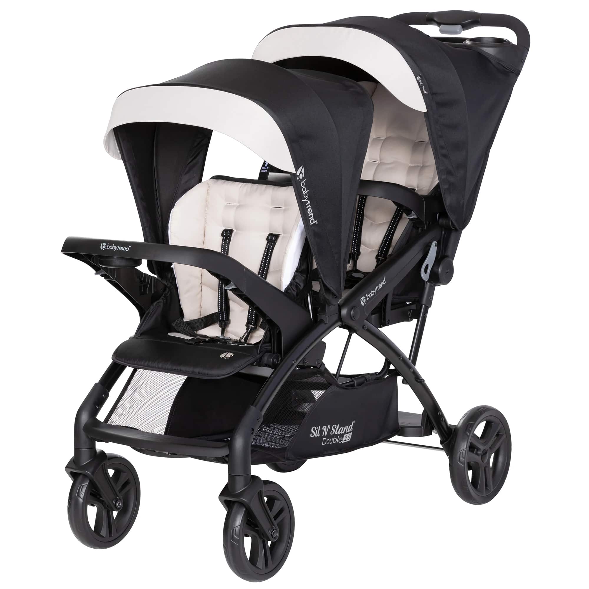 Baby Trend - Sit N' Stand Double Stroller 2.0 DLX w/5 Point Harness, Modern Khaki price history on PriceWatchPro